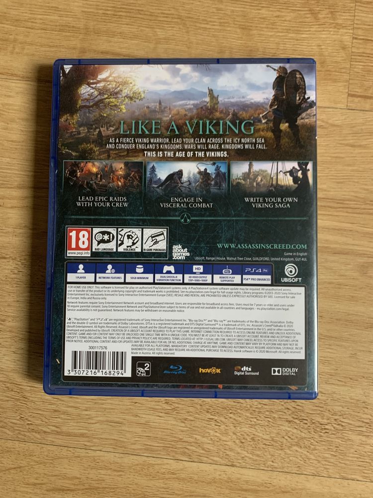 assassins creed valhalla ps4 gra