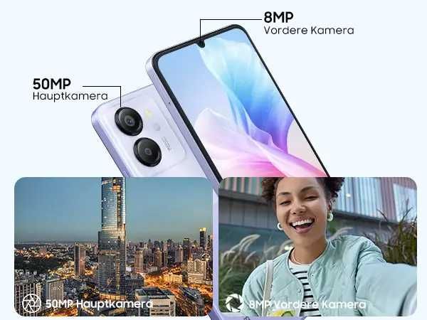Смартфон Blackview Color 8 Gray 8/128Gb 6,75" 6000mAh + чехол стекло