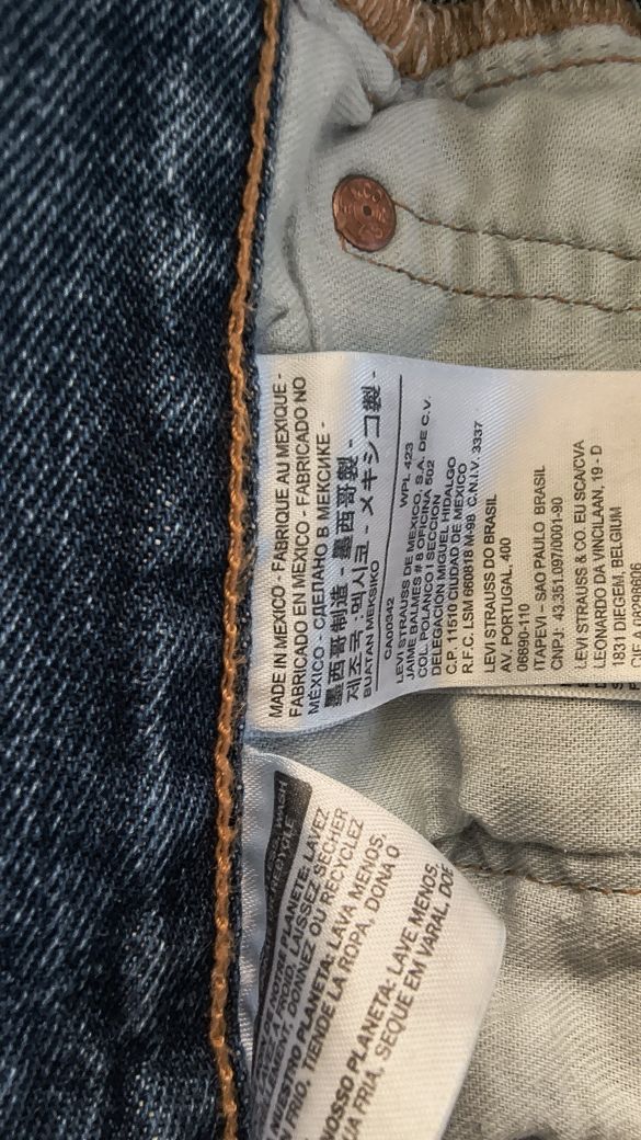 Джинси Levis W34L36 Medium Stonewash Made in Mexico
