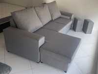 Sofa NOVO chaiselongue reversivel 230x140 com dois puffs