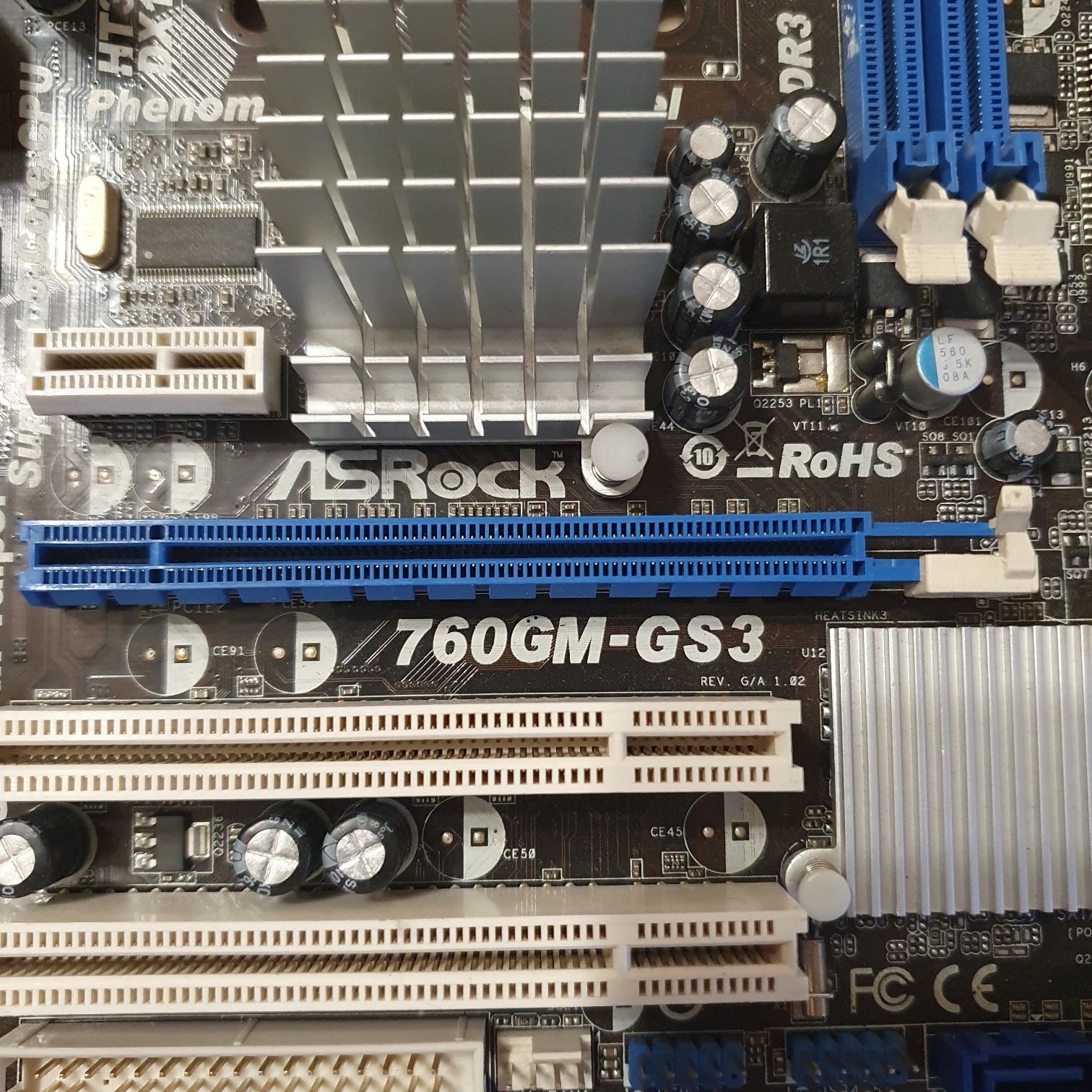 Материнская плата ASRock 760GM-GS3 soket AM3 не работает