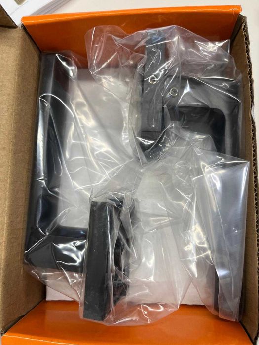 Klamka Iberia czarna, rozeta kwadratowa 7 szt