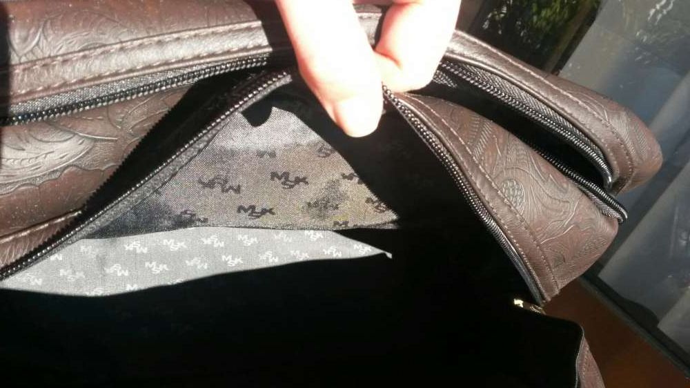 Mala de viagem castanha MSK