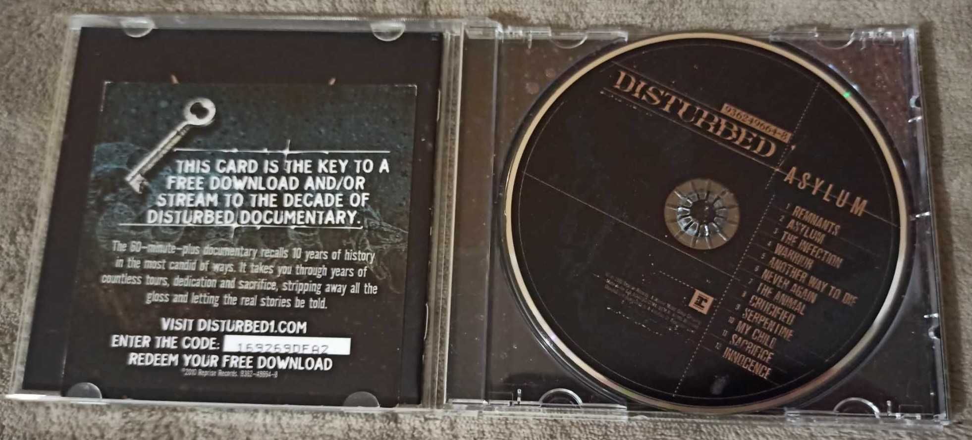 Płyta Distrubed Asylum + naszywka