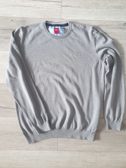Szary bawełniany sweter męski
