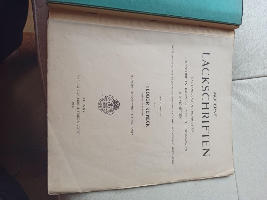Moderne LACKSCHRIFTEN Theodor Reineck