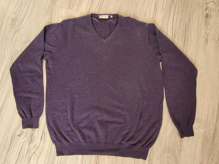 Baileys sweter bawełna i wełna fioletowy L