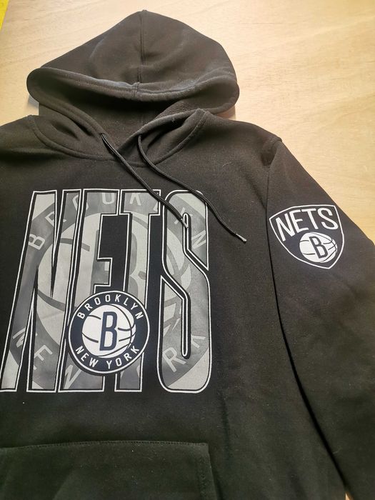 Sweat com capuz NBA preta, tamanho M
