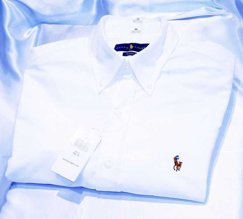 Polo Ralph Lauren  koszula XS/S  Non iron Japan Sel. biała button down