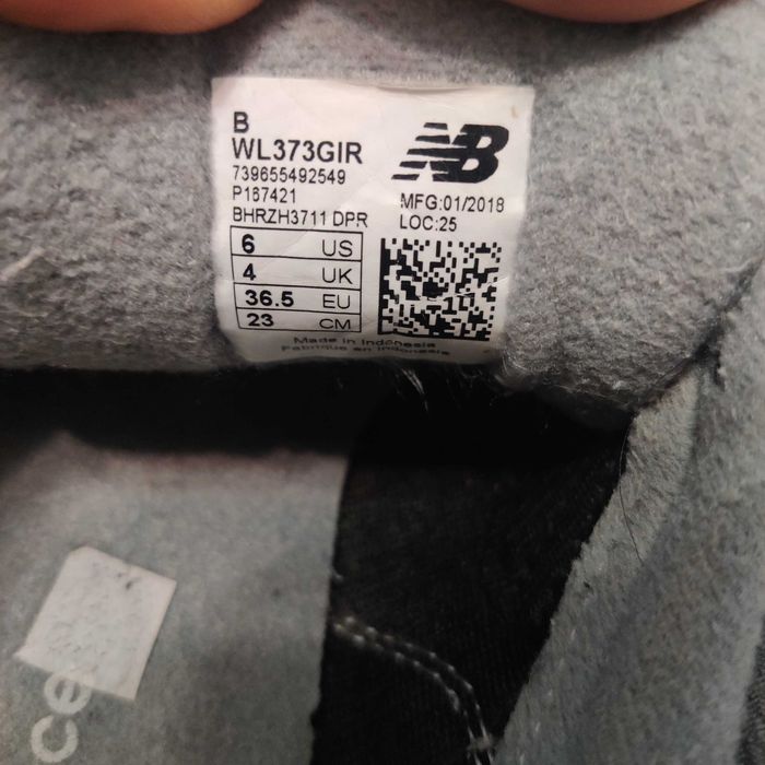 Оригинальные женские кроссовки \New Balance WL373\р.37\Замш