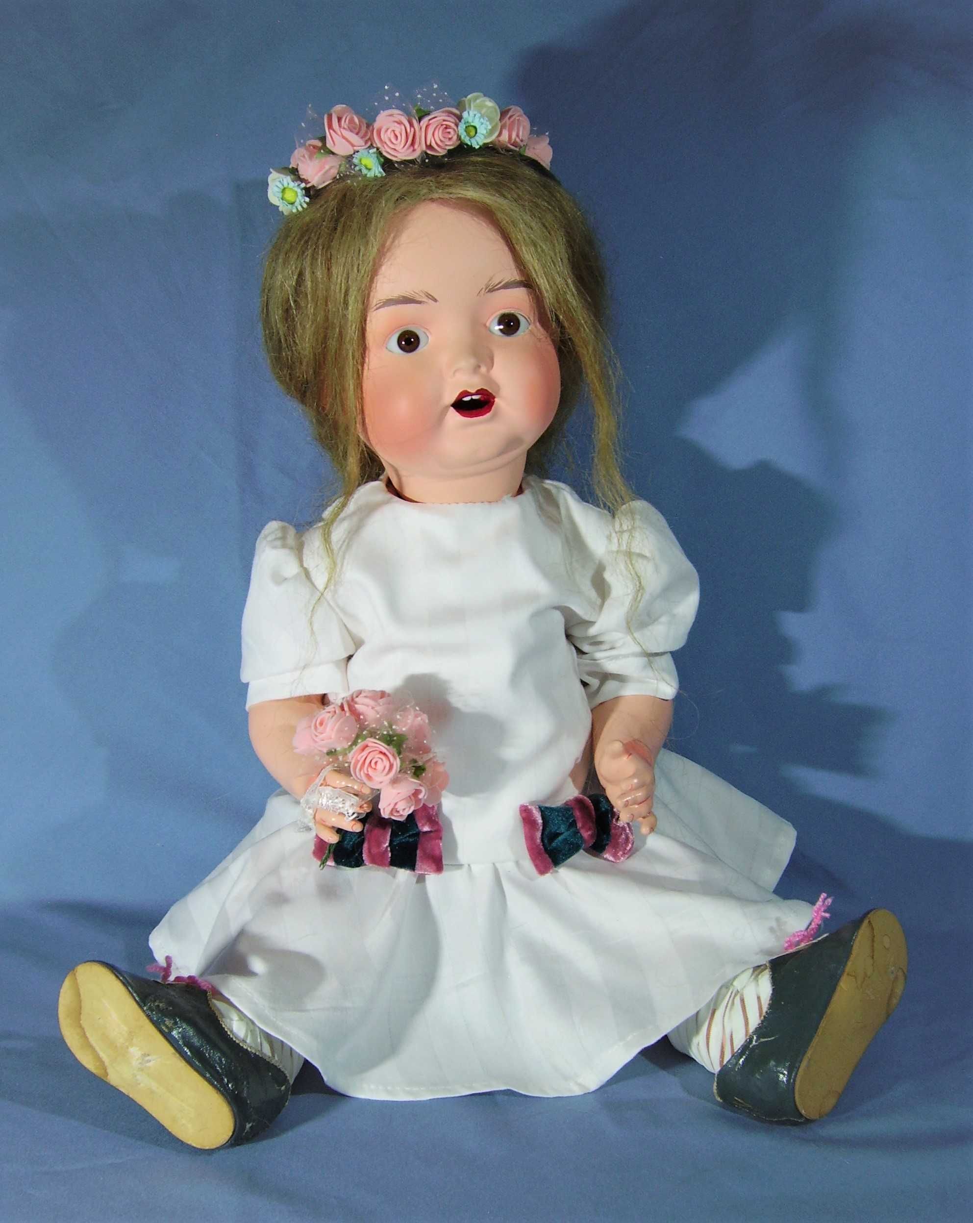 Німецька лялька антикварна 60см фарфор кукла Ernst Heubach Koppelsdorf