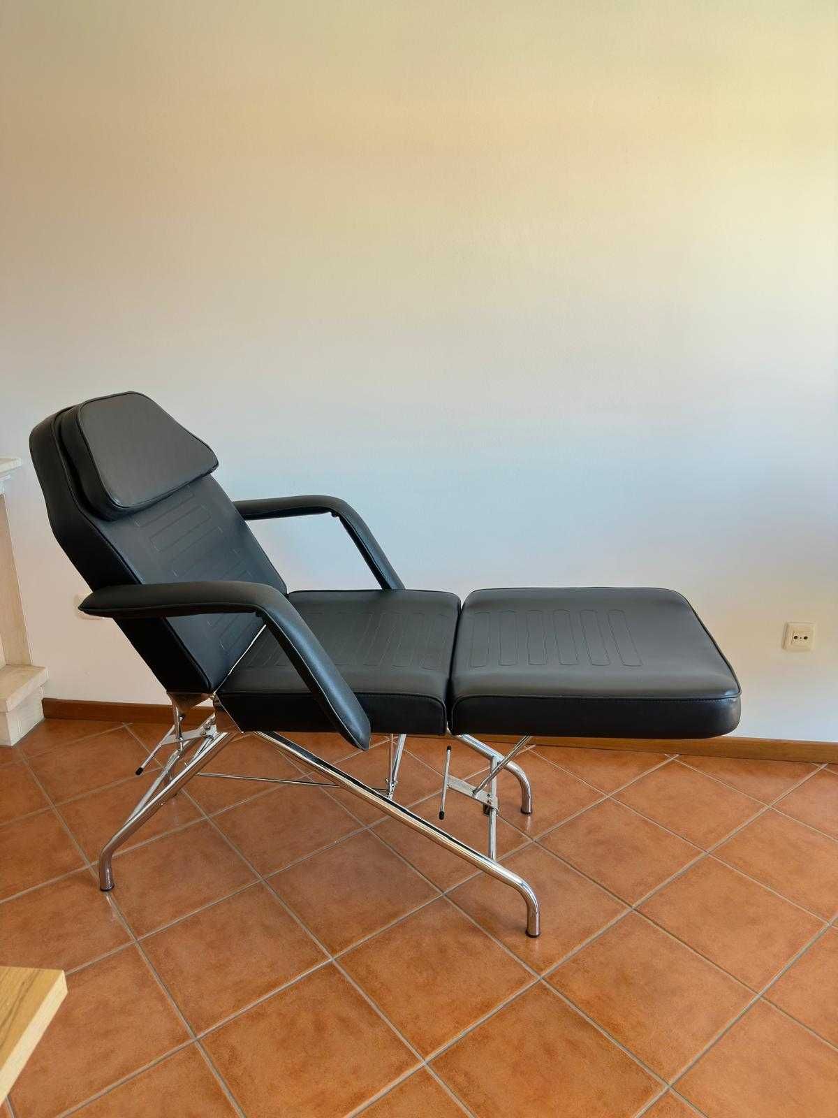 Marquesa Estética com cadeira ajustável - Usada poucas vezes