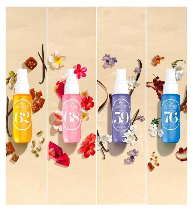 SOL DE JANEIRO Mgiełki perfumowane CHEIROSA 4x 30ml  62`68`59`76`