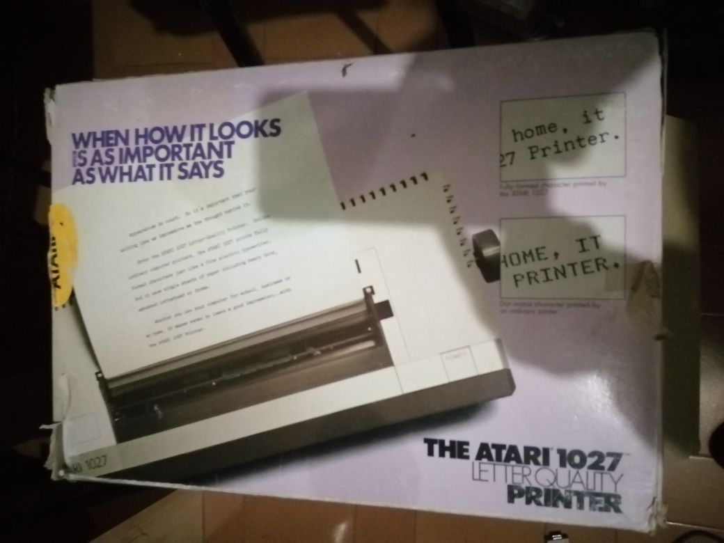 Impressora Atari 1027 em caixa e estado original