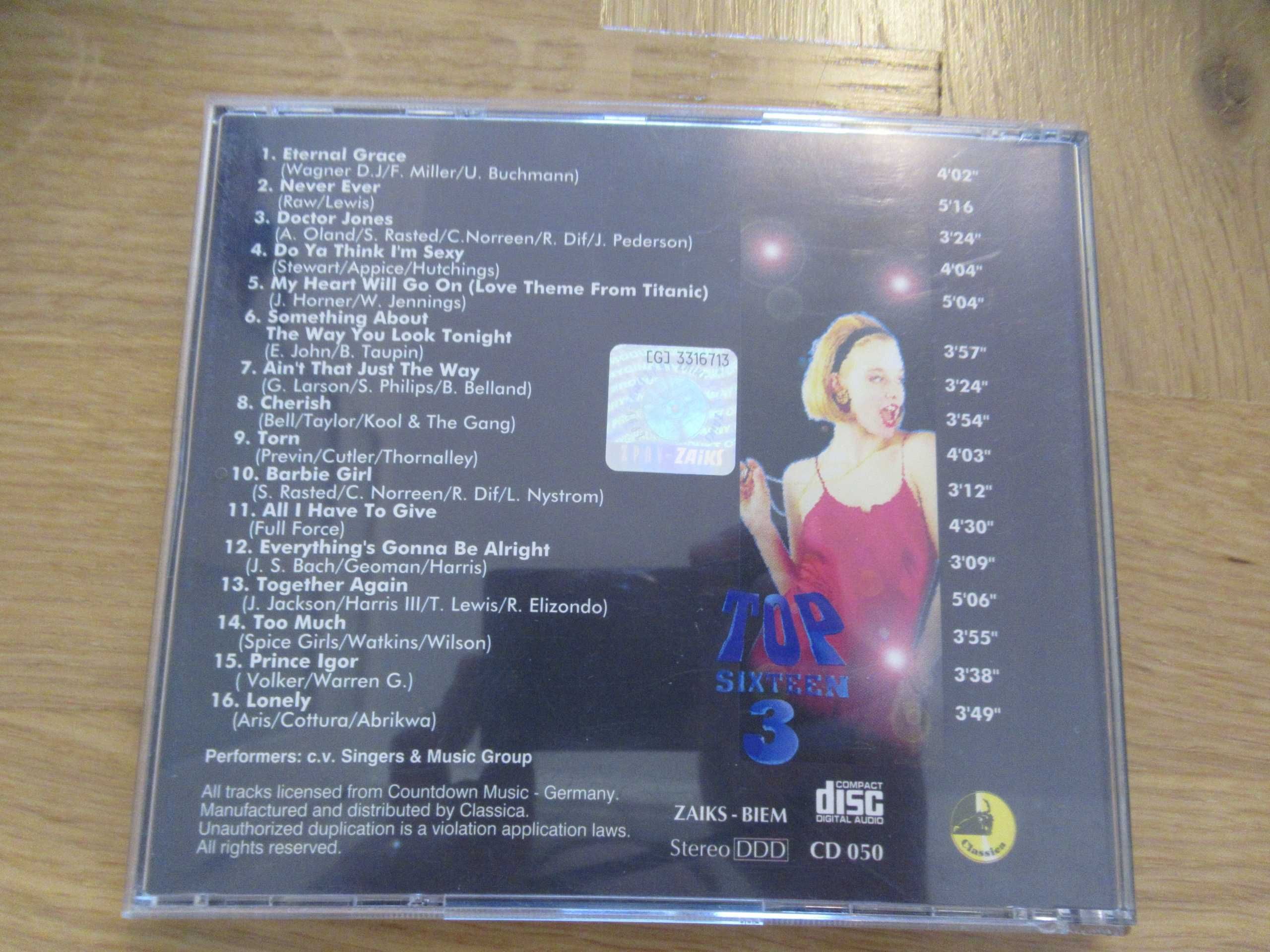 TOP sixteen 3 płyta CD