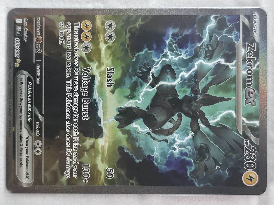Oryginalna karta Pokémon – Zekrom EX 166/086 (Special Illustration Rar