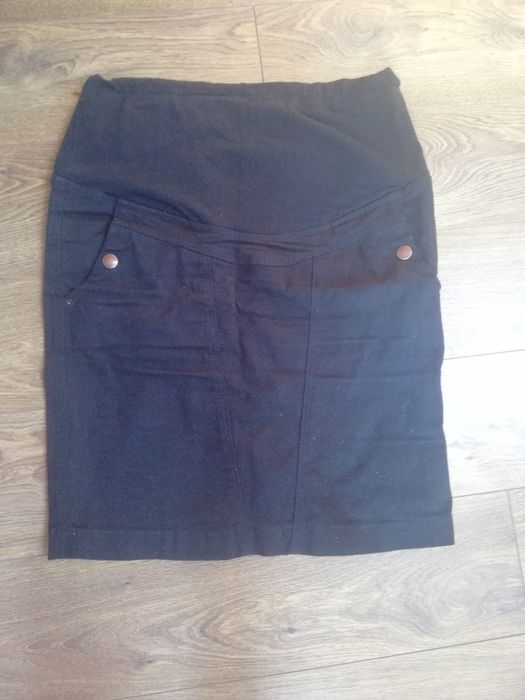 Spódnica ciążowa czarna jeansowa rozmiar L