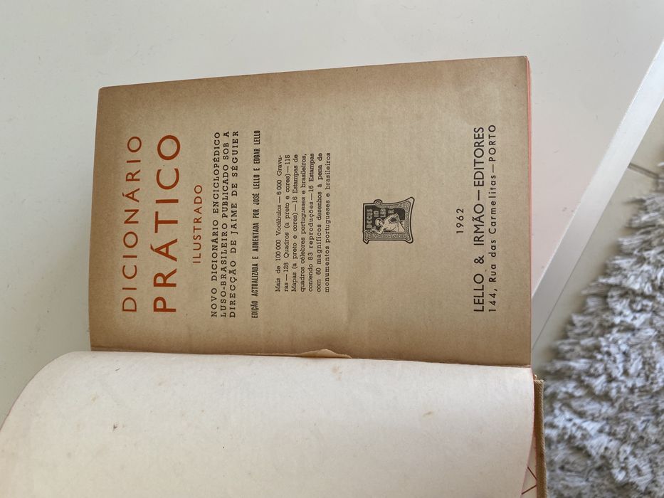 Dicionário prático ilustrado 1962 lello & irmão