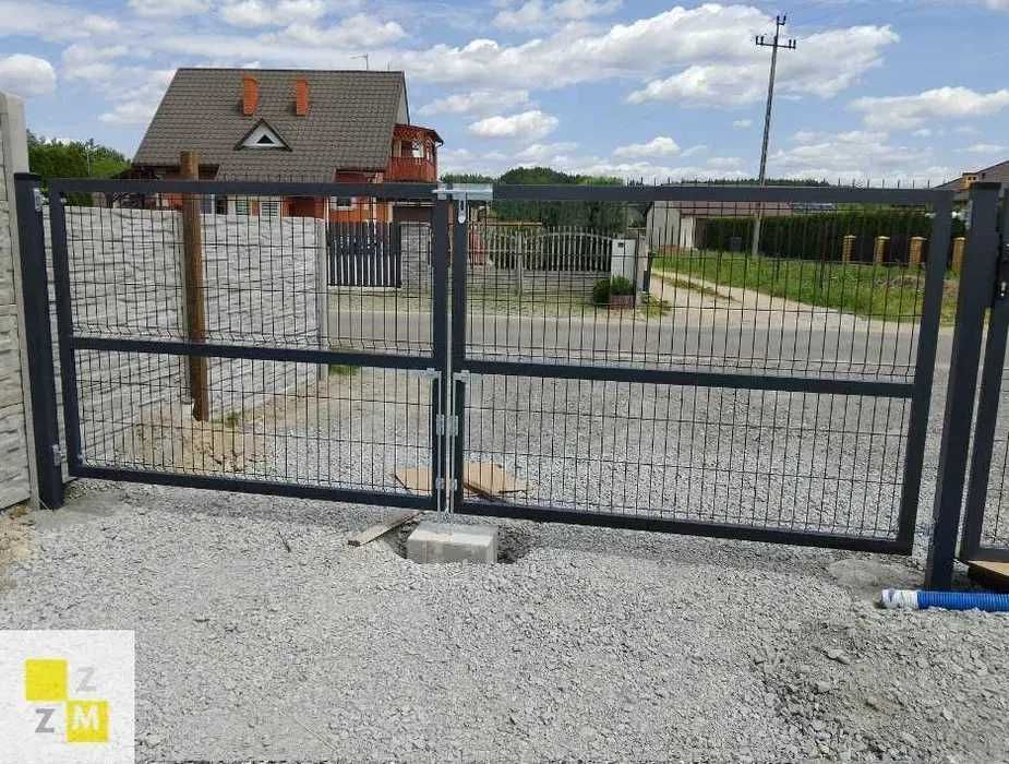 Brama wjazdowa dwuskrzydłowa panelowa 6m 150cm fi 5 -producent