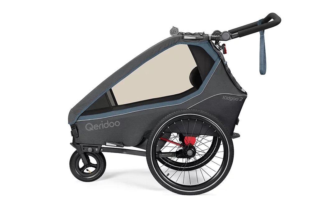 Qeridoo Kidgoo 2 Navy Blue wózek przyczepka rowerowa