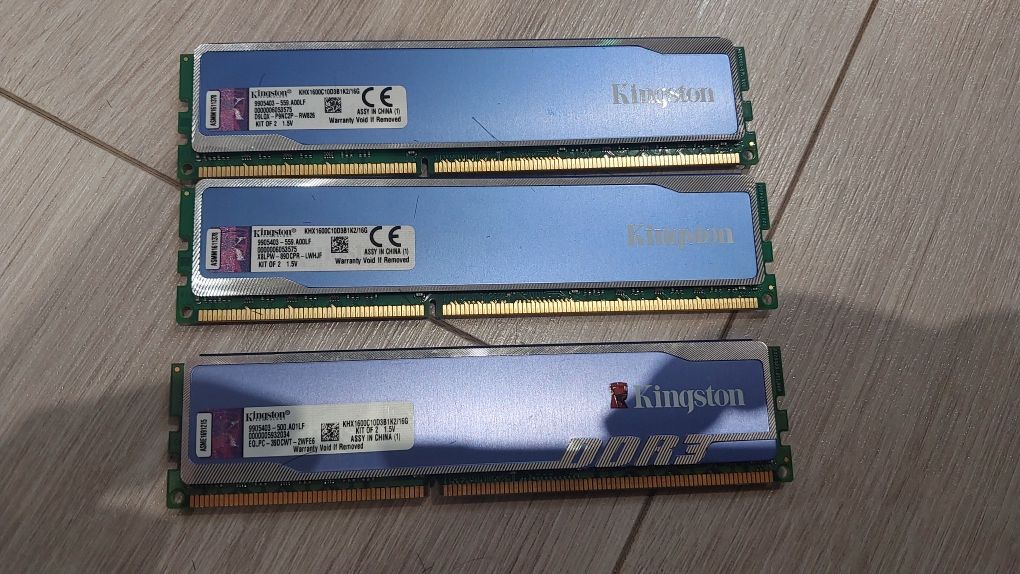 pamięć ram DDR3 16 GB Kingston KHX1600C10D3B1K2/16G