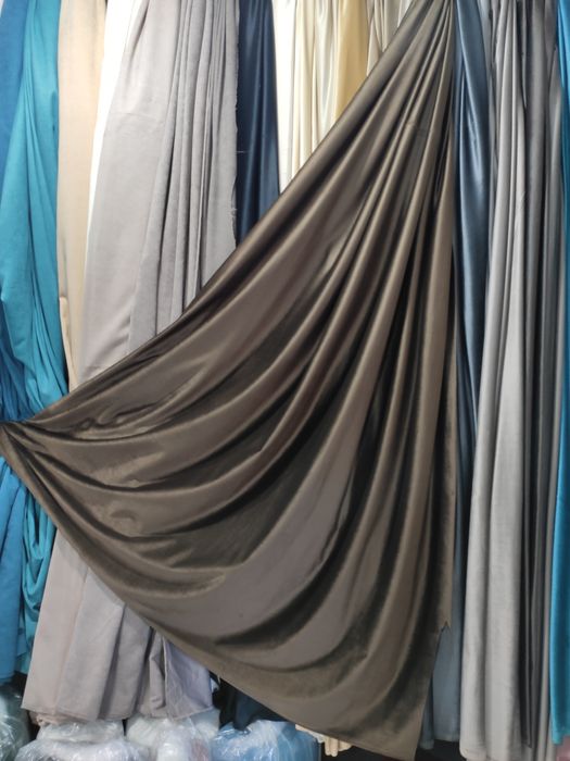 Штори оксамит, гардины бархат, тюль, велюр, мікровелюр