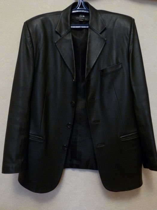 Пиджак кожаный мужской р.52