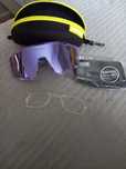 CAPVOE sportowe okulary gogle fiolet komplet z etui