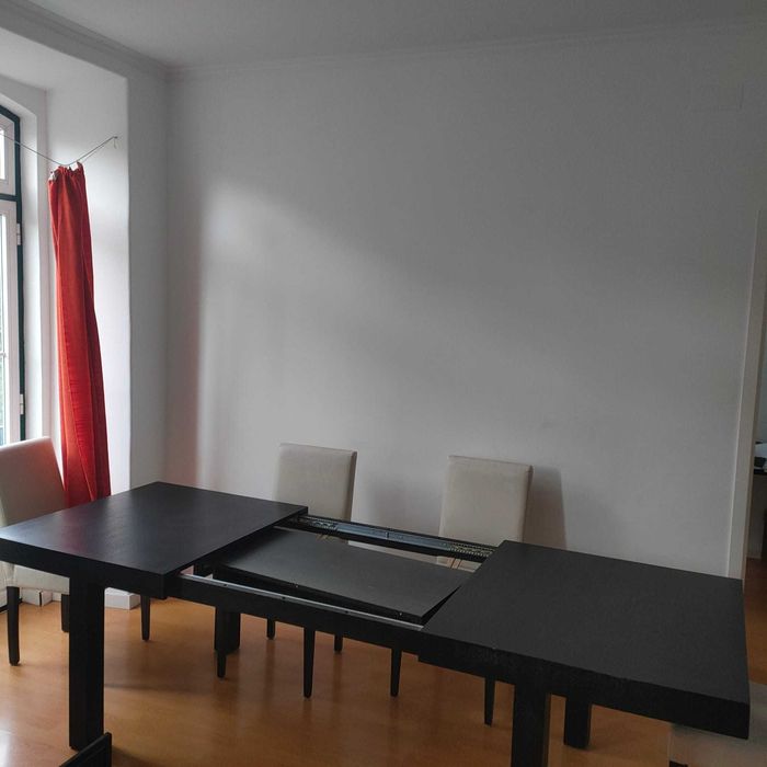 Mesa de jantar extensível loja area, madeira wengue