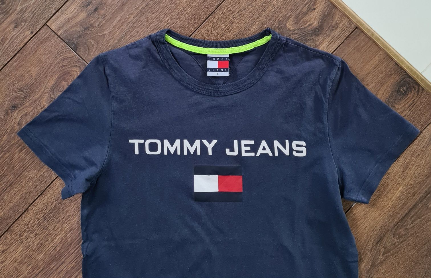 Tommy Hilfiger granatowy t-shirt męski S