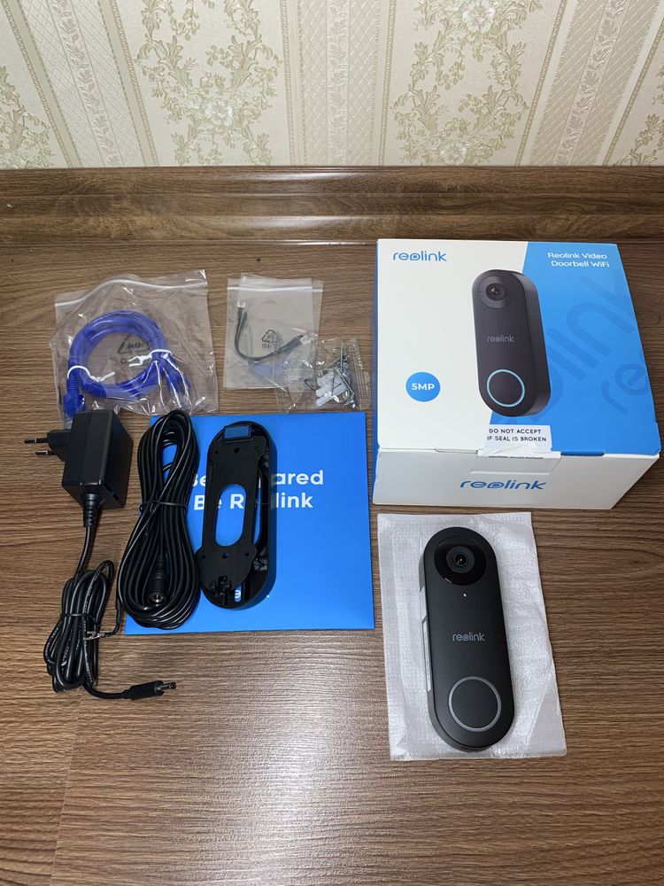 Wifi, POE видеозвонок 5MP Reolink вызов на мобильный , видеокамера