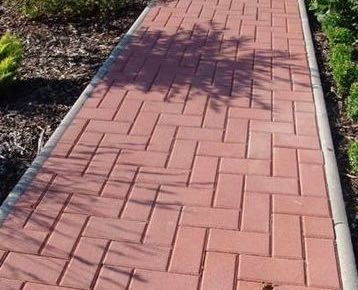 Бруківка 20х10х4см вишня (червона) Акція! Ковалська Тротуарна плитка