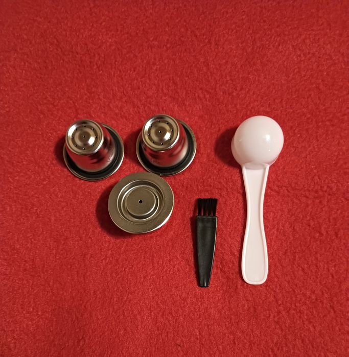 3 Cápsulas de café reutilizáveis inox compatíveis máquinas Nespresso