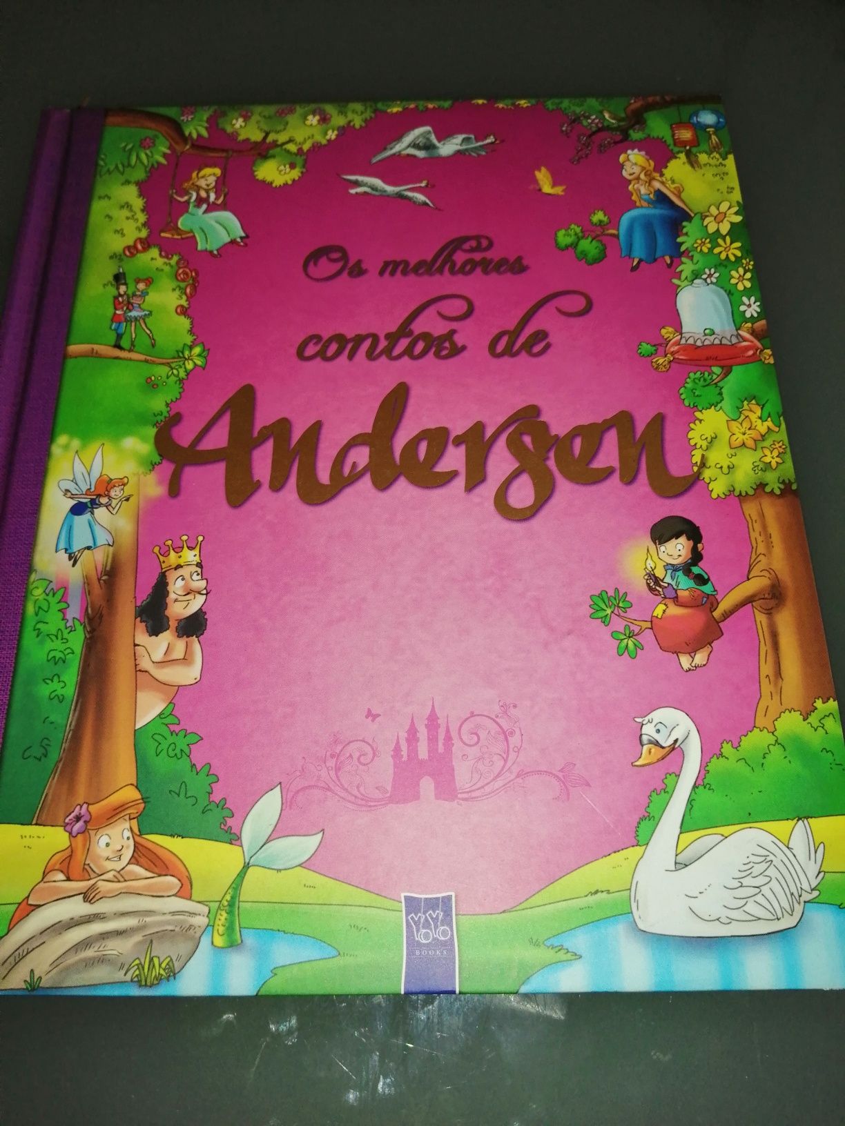 Os melhores contos de Andersen  -Capa almofadada - Como Novo!! 240 pag