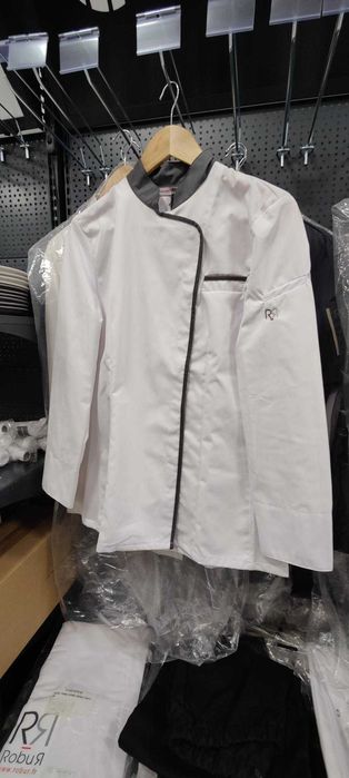 WYPRZEDAŻ EKSPOZYCJI Bluza kucharska biała Robur EXPRESSION S, M, nowa