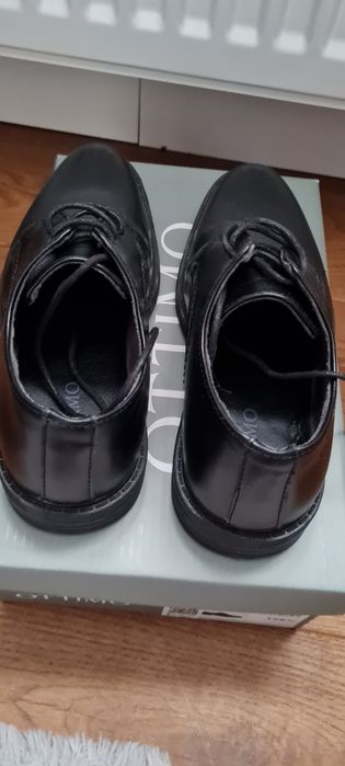 Buty pantofle eleganckie na Komunię dla chłopca