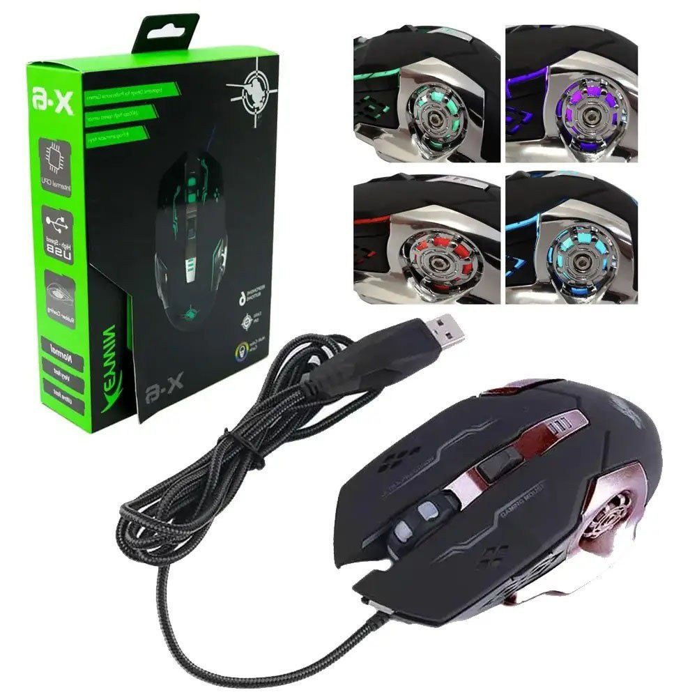 Ігрова мишка з підсвічуванням Gaming Mouse X6