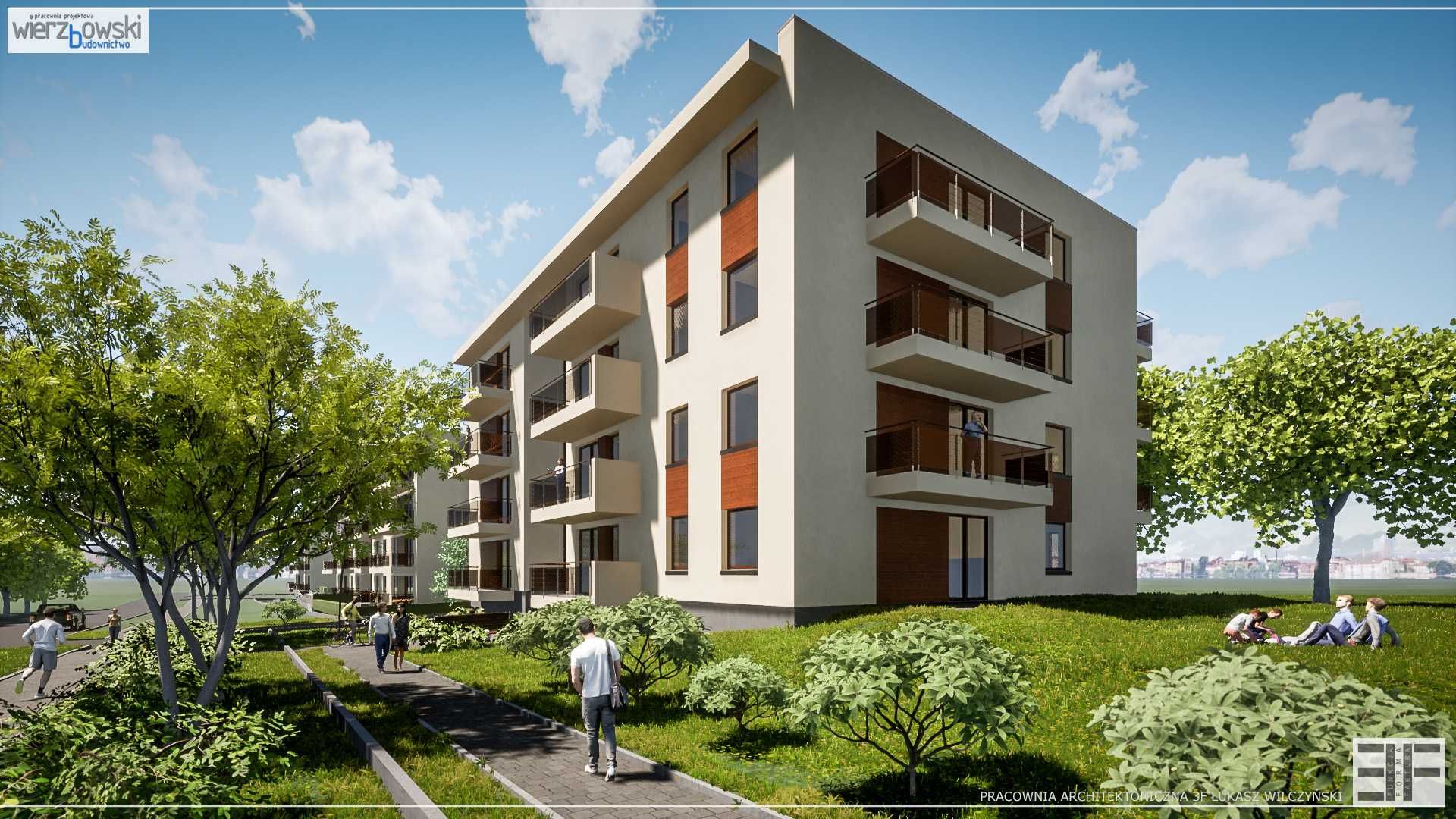 Osiedle Zielone Zacisze Opoczno I 49,36 m2I 3 pokoje I balkon 8,28m2