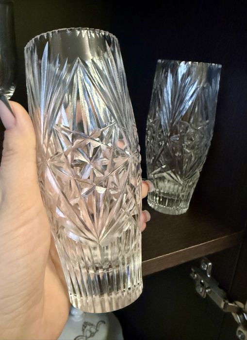 Маленькі кришталеві вази 2шт