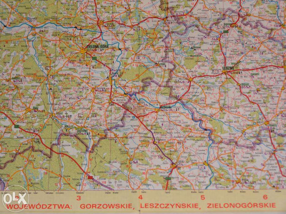 Mapa Atlas Gorzowskie Leszczyńskie Zielonogórskie
