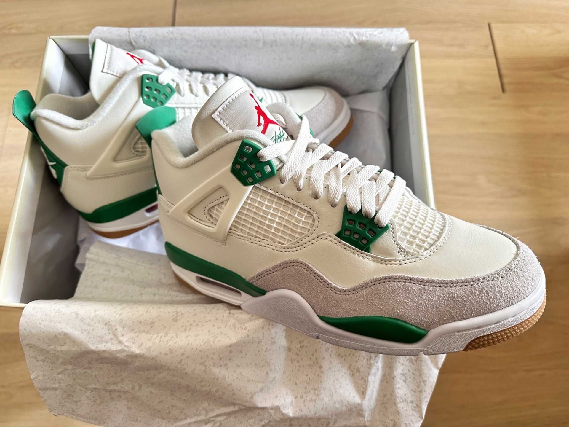 Nowe*Nike_Męskie_Jordan4_Biały*UnuseTrampki.40