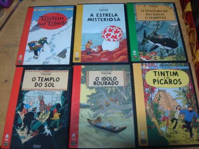 14 dvds originais tintim tintin herge