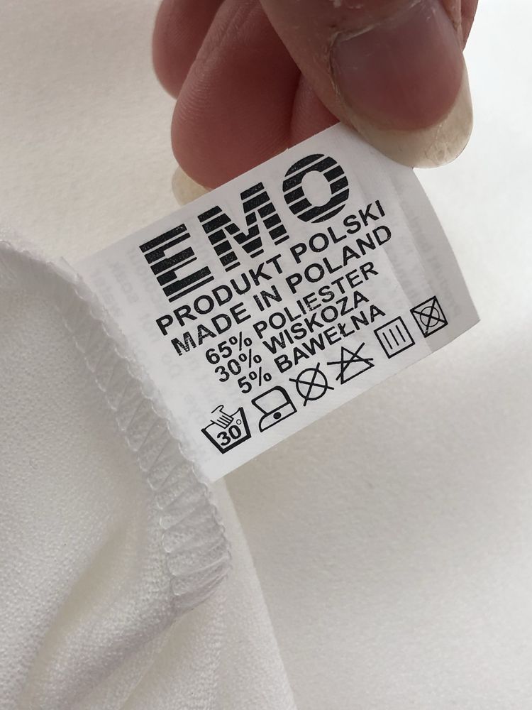 Biała długa MAXI suknia ślubna styl boho z rozcieciem na noge EMO 46