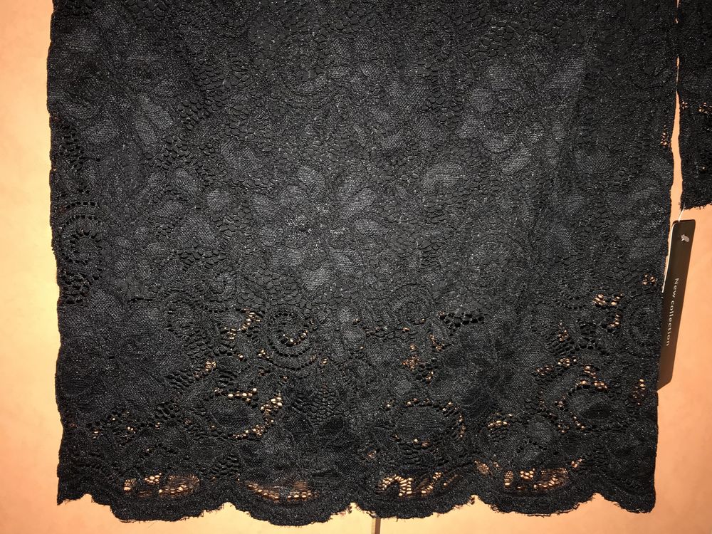 Нова класична мереживна сукня чорного кольору 42-44 розміру