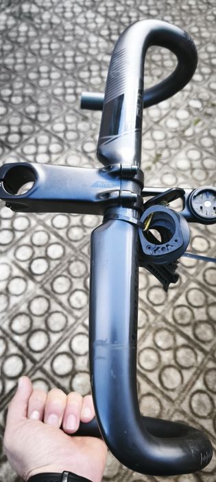 Guiador bicicleta de estrada em carbono