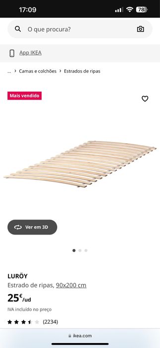 Estrutura de cama MALM