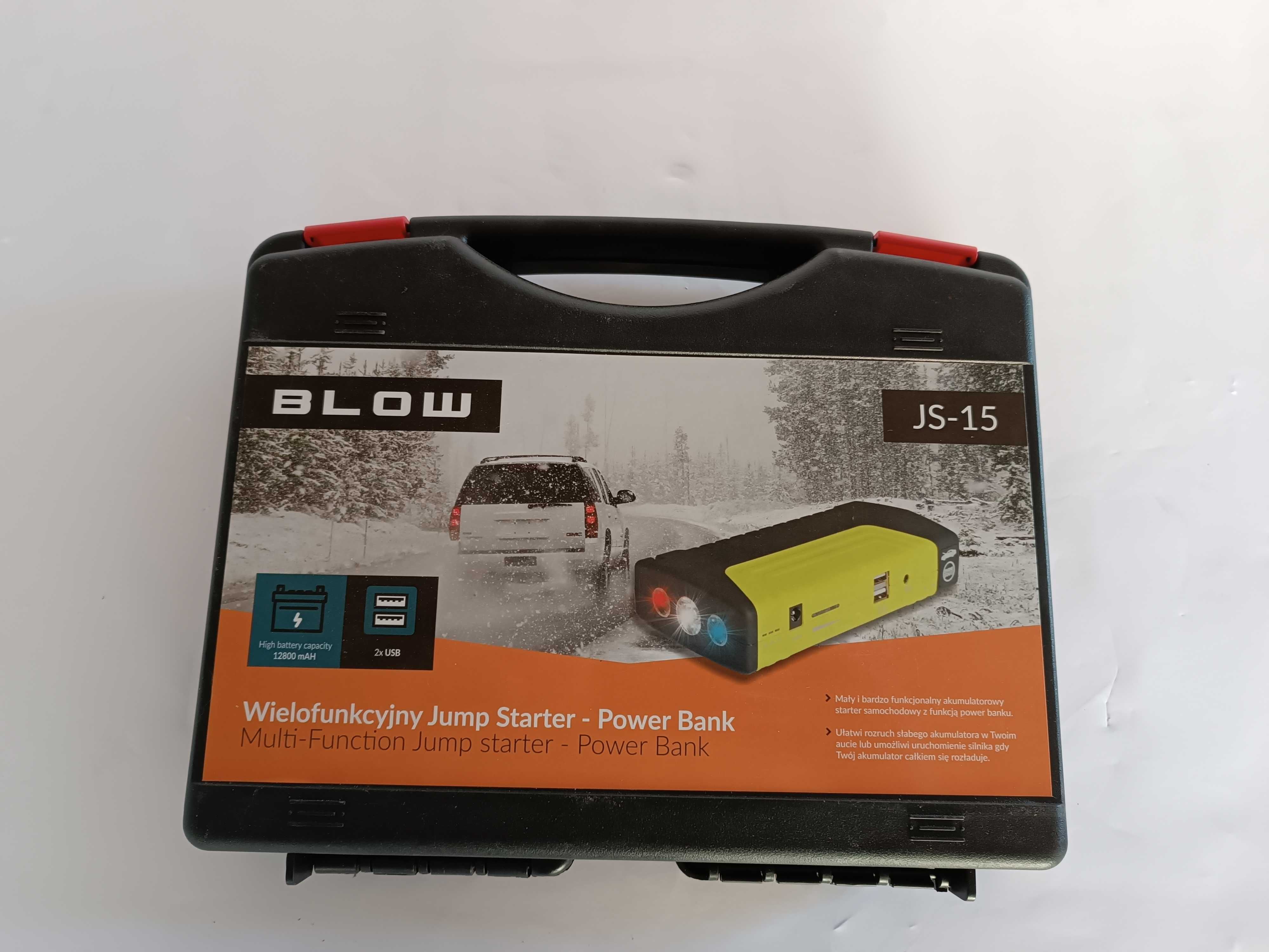 Jump starter Powerbank 12800 mAh Blow JS-19 бустер пусковий пристрій