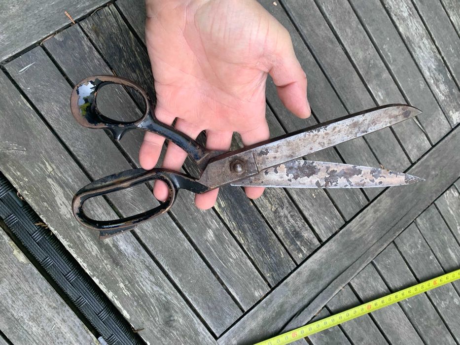stare nożyce krawieckie, sprawne ostre