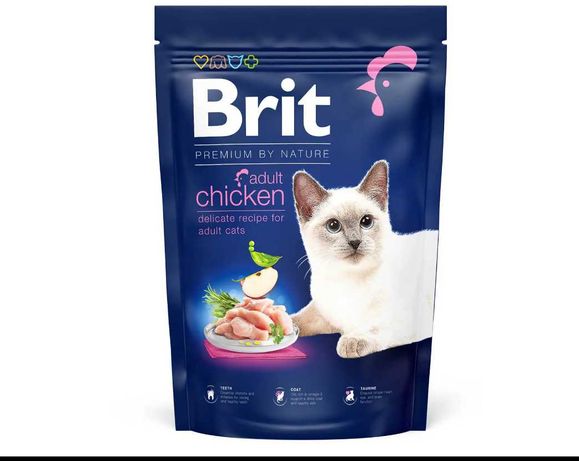 Сухой корм для котов Brit Premium by Nature Cat Adult Chicken 1,5кг