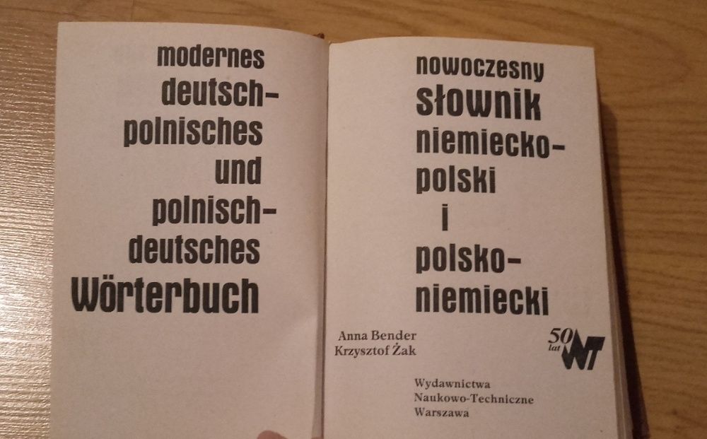 Słownik polsko-niemiecki i niemiecko-polski - A.Bender, K.żak
